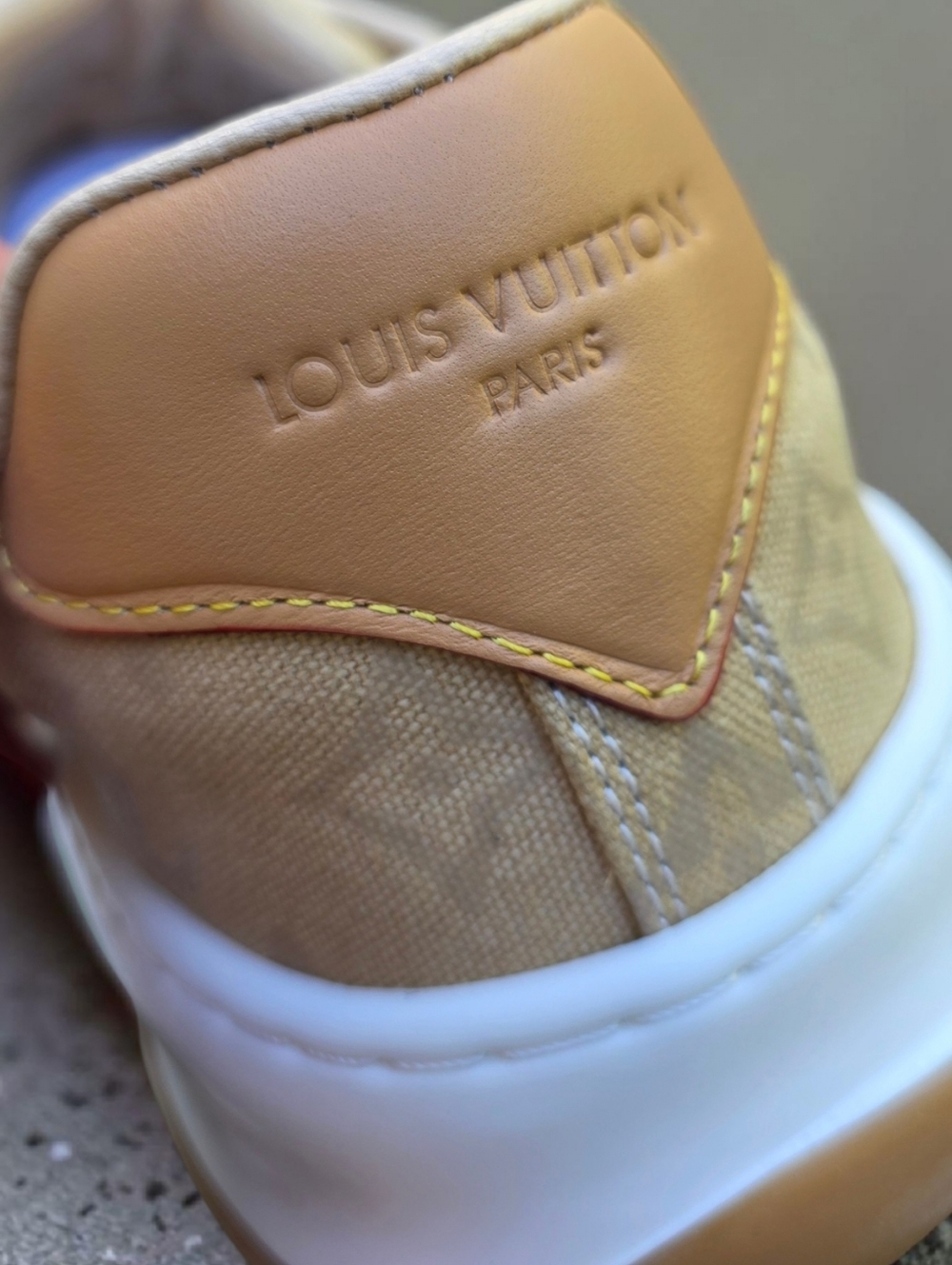 Louis Vuitton Beige Tilted Low-Top Sneakers Size US 11 / EU 45 - Picture 7 of 13
